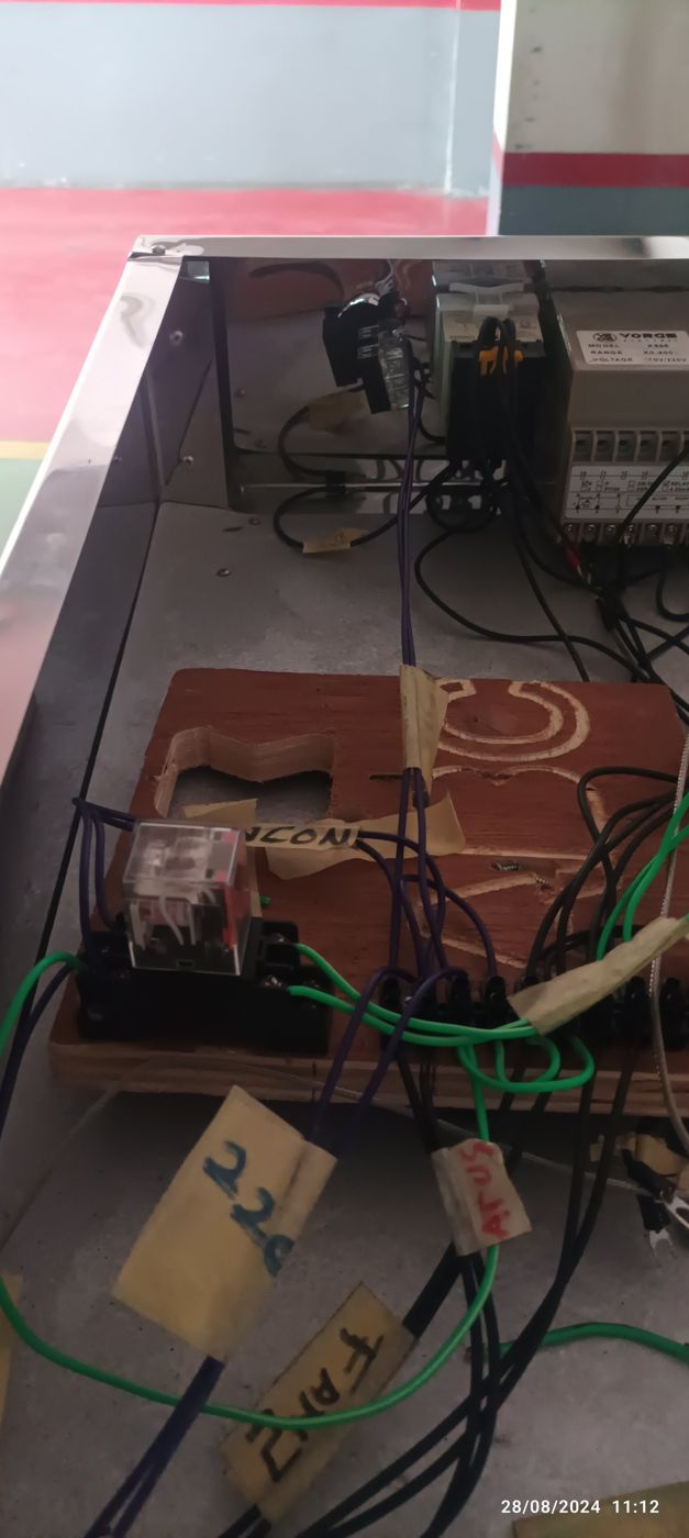 Rewired oven panel